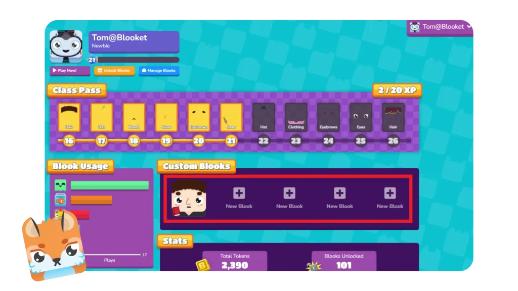 Market – Buy Boxes and Collect Blooks